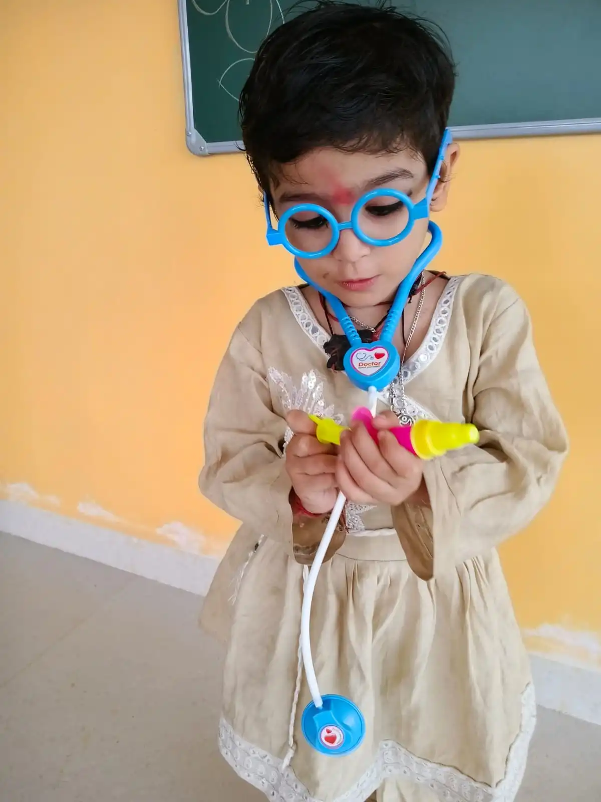 School campus activity moment